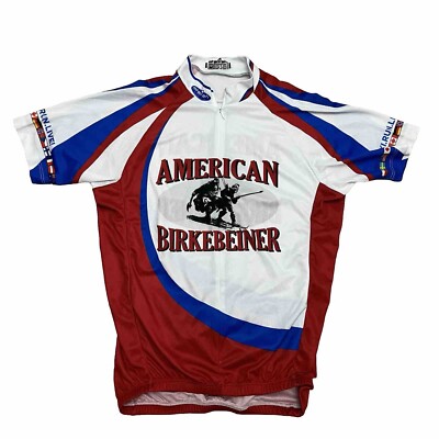 MT BORAH Cycling Jersey Men s Medium 3/4 Zip Made In USA  New.