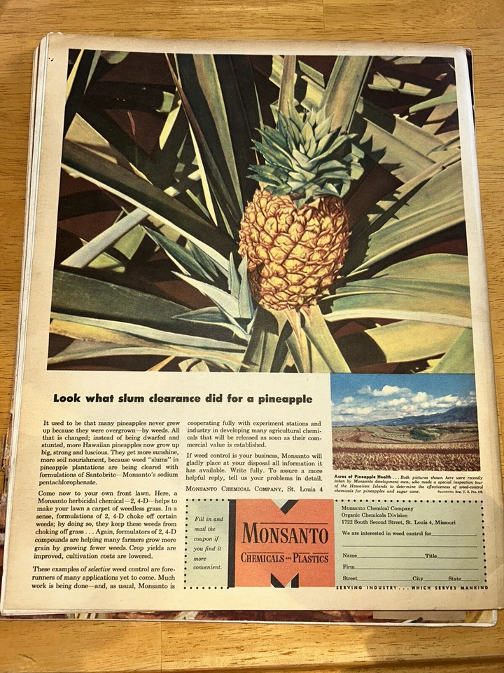 Vintage Fortune Magazine- June 1948, Volume XXXVII, #6 , Monsanto Ad , History - Image 3 of 4