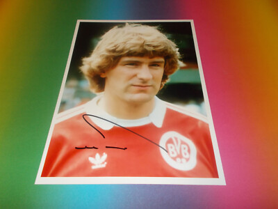 Eike Immel BVB DFB signed autographed autograph on 20x28 photo