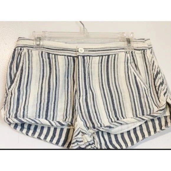 Pantalón Corto Free People Night Moves Mujer Talla 4 Rayas Botón Mosca Playa Boho Festival Foto 4 de 4