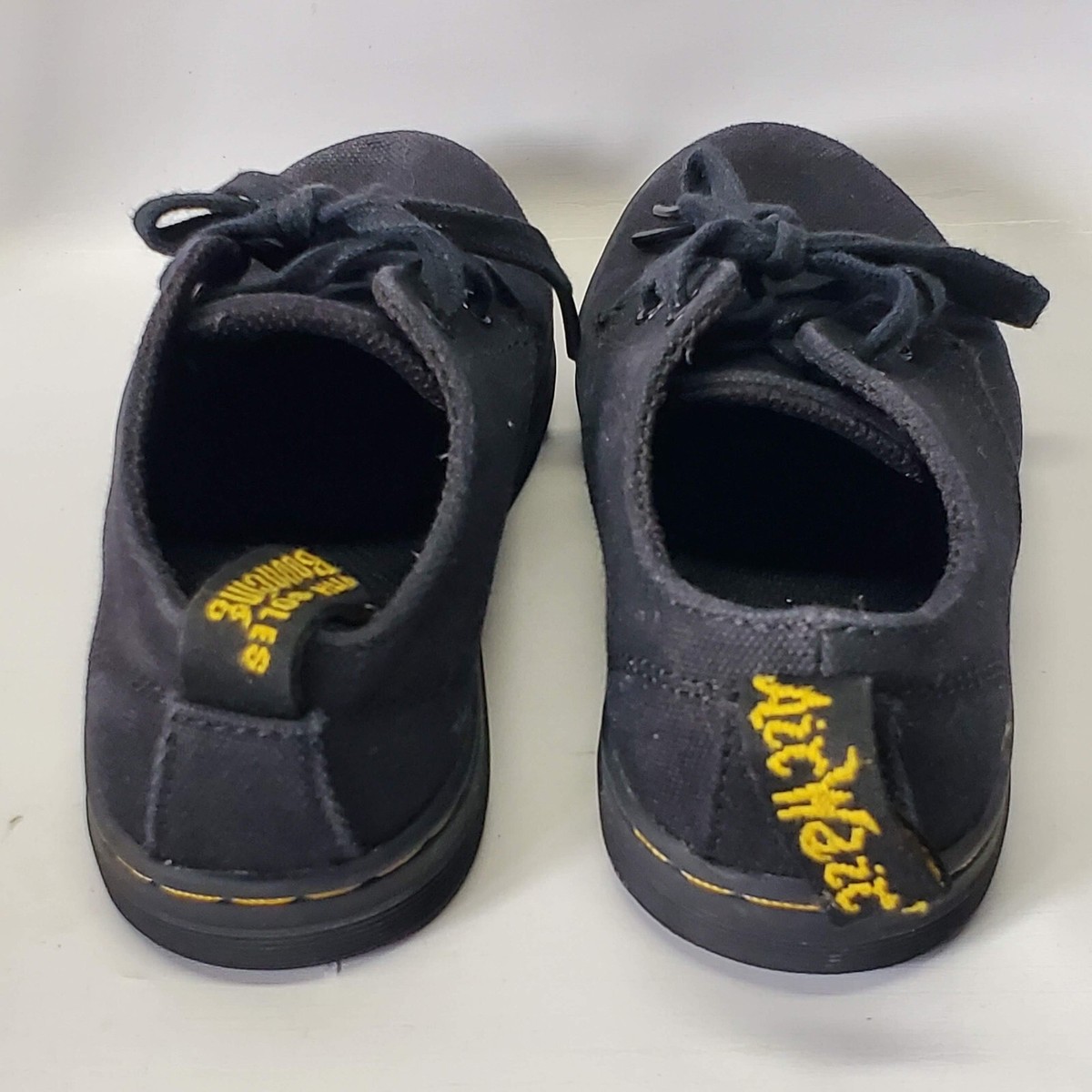 Men’s Dr Martens Black Callum Air Wair Shoes Dr Martens Callum black canvas casual shoe men size Jamaica  main image 4