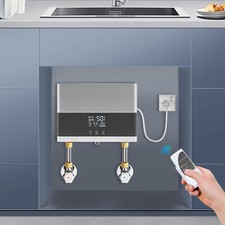 Mini calentador de agua eléctrico sin tanque con control remoto caliente instantáneo 30-55 ° C/86-131 ° F