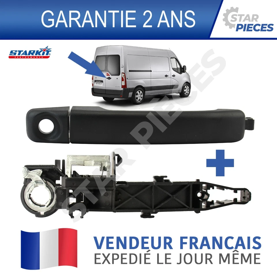 POIGNEE + MECANSIME PORTE ARRIERE BATTANTE MASTER 3 MOVANO B NV400 >2010 - Photo 1/4