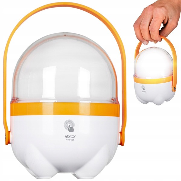 Taschenlampe Led Vayox VA0086 Wiederaufladbar Weiß/Orange-image