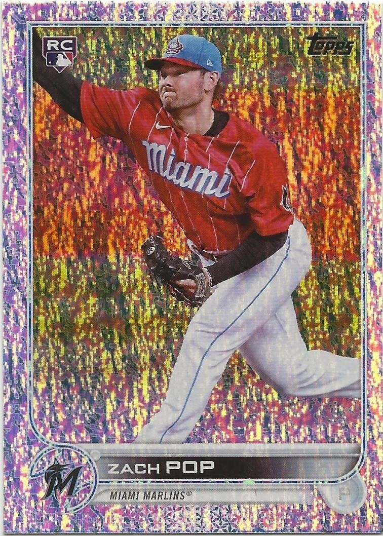 2022 Topps Factory Set ZACH POP Sparkle Foil Board /390