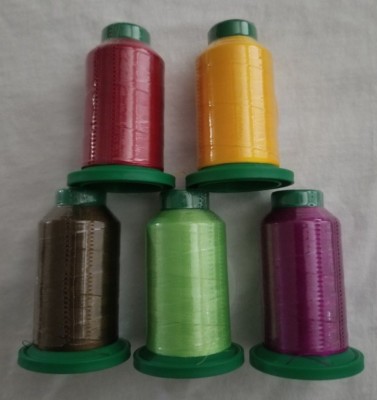 5 pack of Isacord Embroidery Thread Kit 1000m  Any colors you want (NEW)