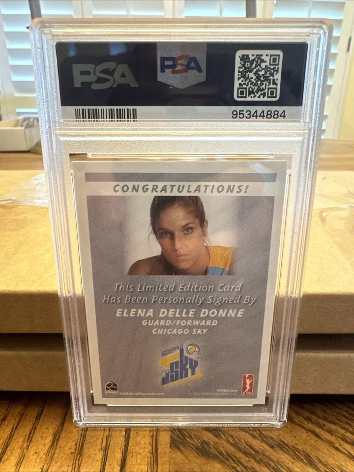 2013 Rittenhouse WNBA Elena Delle Donne Rookie Autograph RC Auto PSA 10 - Image 2 of 2