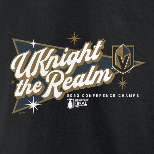 Uomo Fanatici Black Vegas Golden Knights 2023 Western Conference Champions Taglia S - Foto 4 di 4