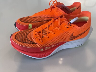 Nike ZoomX Vaporfly Next% 2 US mens 12. CU41111-800 Total Orange