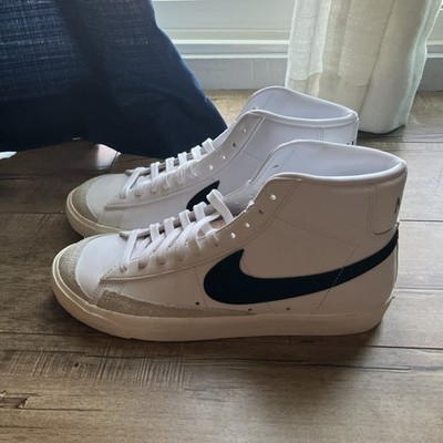 Nike Blazer Mid '77 Vintage White Black Suede Sneaker Size 9.5
