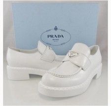 PRADA 1200 triangle logo Loafers