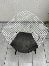 Fauteuil Knoll Bertoia Diamond avec galette - Design Harry Bertoia - Vintage