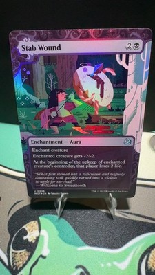 Stab Wound (Showcase Foil) 36 Wilds of Eldraine: Enchanting Tales MTG LP