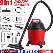 Vacuum Cleaner Wet and Dry 2 in 1 Bagless Cylinder Powerful Compact Cleaning UK