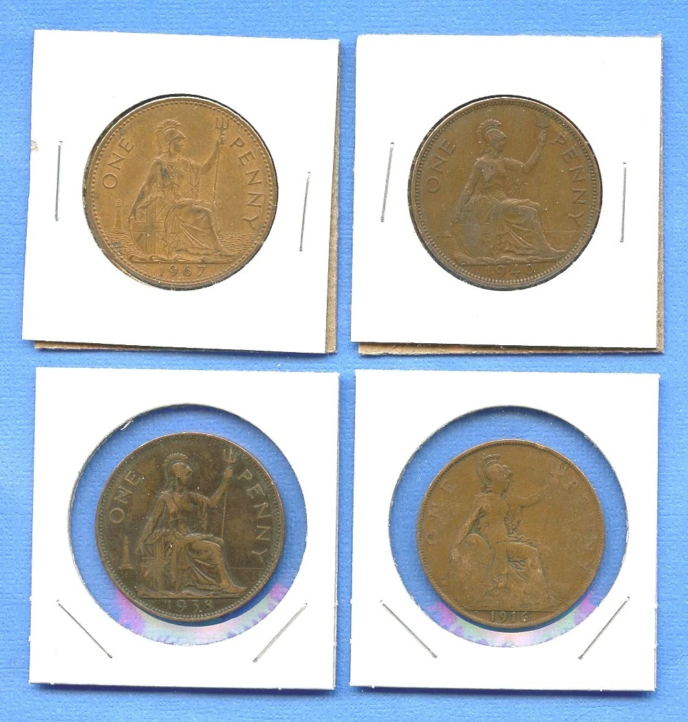 1938 1円〜1938 イギリス PENNY銅貨 NGC MS63RB 未使用 世界コイン 古銭 貨幣