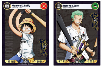 ONE PIECE x KT WIZ Baseball Collaboration Limited Photocard Korea Exclusive