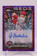 2024 Topps Chrome Update Jacob Hurtubise RC Purple Speckle Auto /299 #AC-JHU