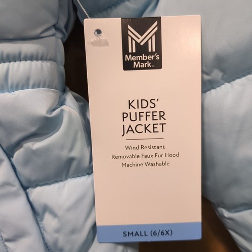 Member's Mark Toddler Small (6/6X) Removable Faux Fur Trim Hood Puffer Jacket - Picture 5 of 11