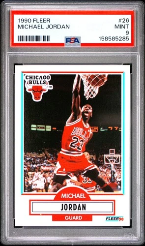 1990 FLEER #26 MICHAEL JORDAN PSA 9