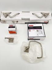 Delta Everly Bundle- Towel Ring, Hook,  24" Double Towel Bar - Brushed Nickel