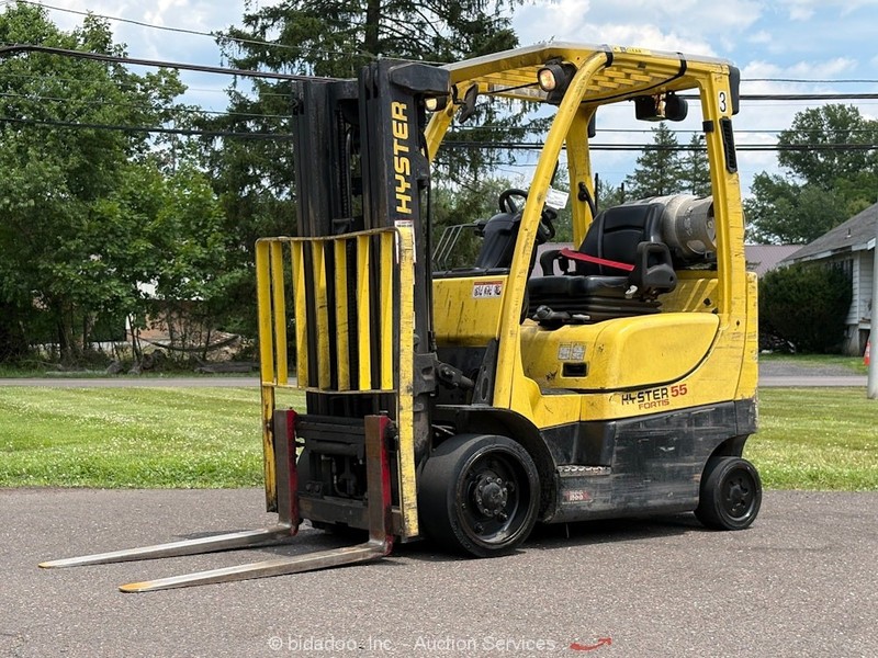 2015 HYSTER S55FTS 5,500 lbs Warehouse/Industrial Forklift Lift Truck LP bidadoo