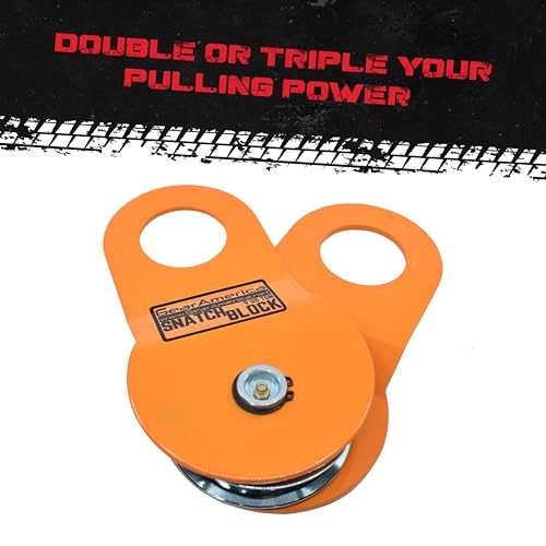GearAmerica Winch Snatch Block Pulley, 9 US Ton (18,000 9 Tons Snatch Block - Picture 5 of 8
