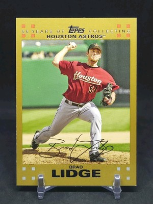 2007 Topps Series 1 Brad Lidge Gold Parallel /2007 #3 Houston Astros