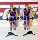 GI Joe Tomax & Xamot 1985 v1 *NEAR COMPLETE, Nice Condition!* Cobra VTG Tight!