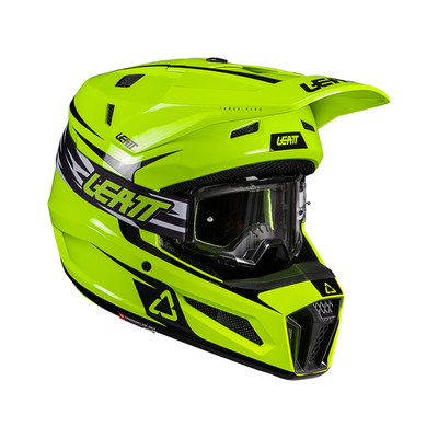 LEATT Moto Kit 3.5 Helmet - V26 | Yellow Fluo | L 59-60cm - 1026000753