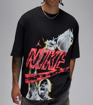 NEW* Men NIKE AIR JORDAN Reissue Oversized T-Shirt BLACK (HQ9093