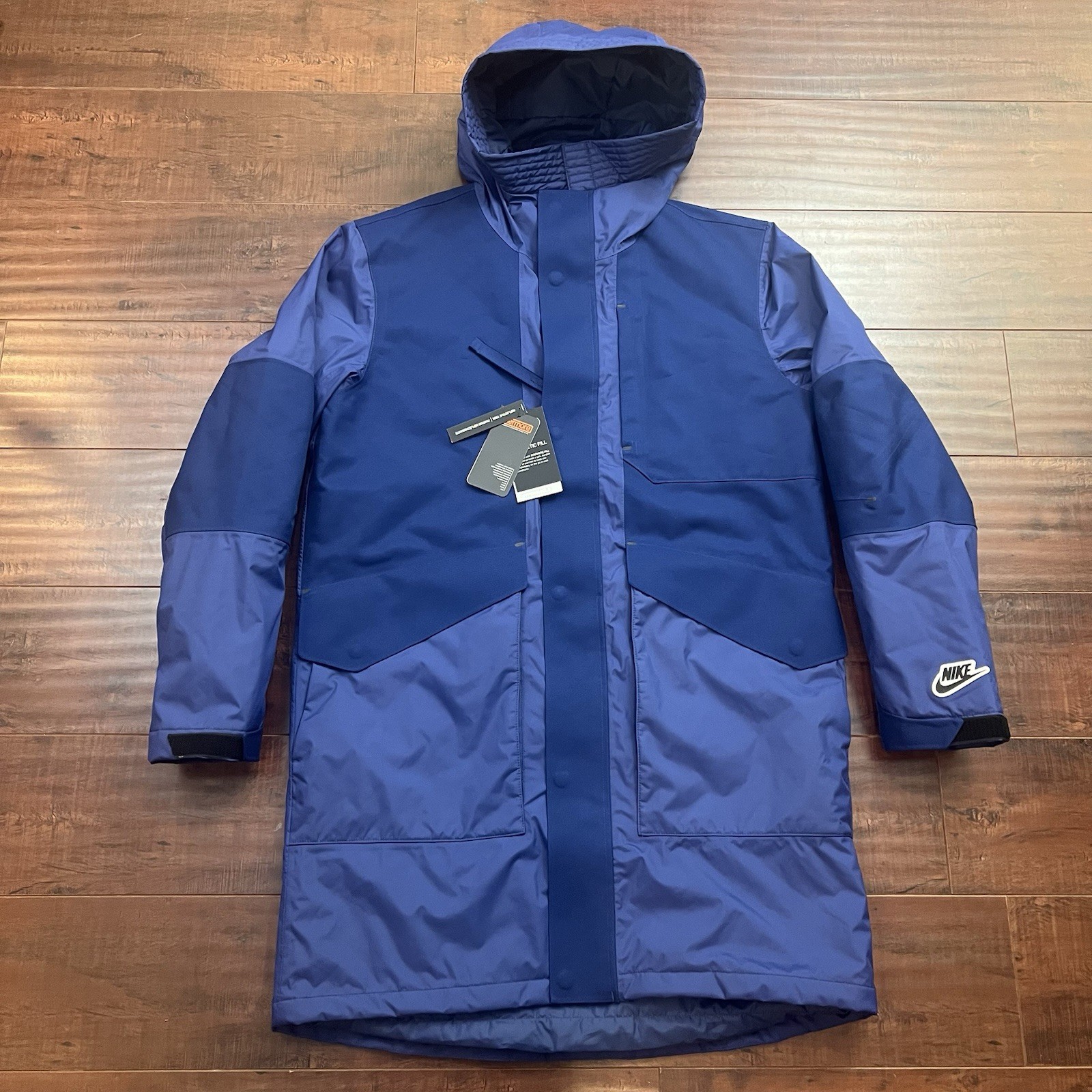 Nike Sportswear Hypershield Synthetic Fill Parka Jacket CZ2867-492 Mens Size M