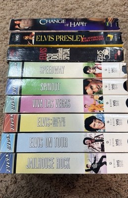 Elvis Presley VHS Tapes Lot of 9