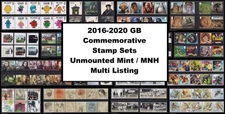 2016-2020 GB Commemorative Stamp Sets UM MNH - Multi Listing