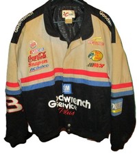 VINTAGE CHASE AUTHENTICS DALE EARNHARDT SR NASCAR JACKET SZ L, AS-IS READ