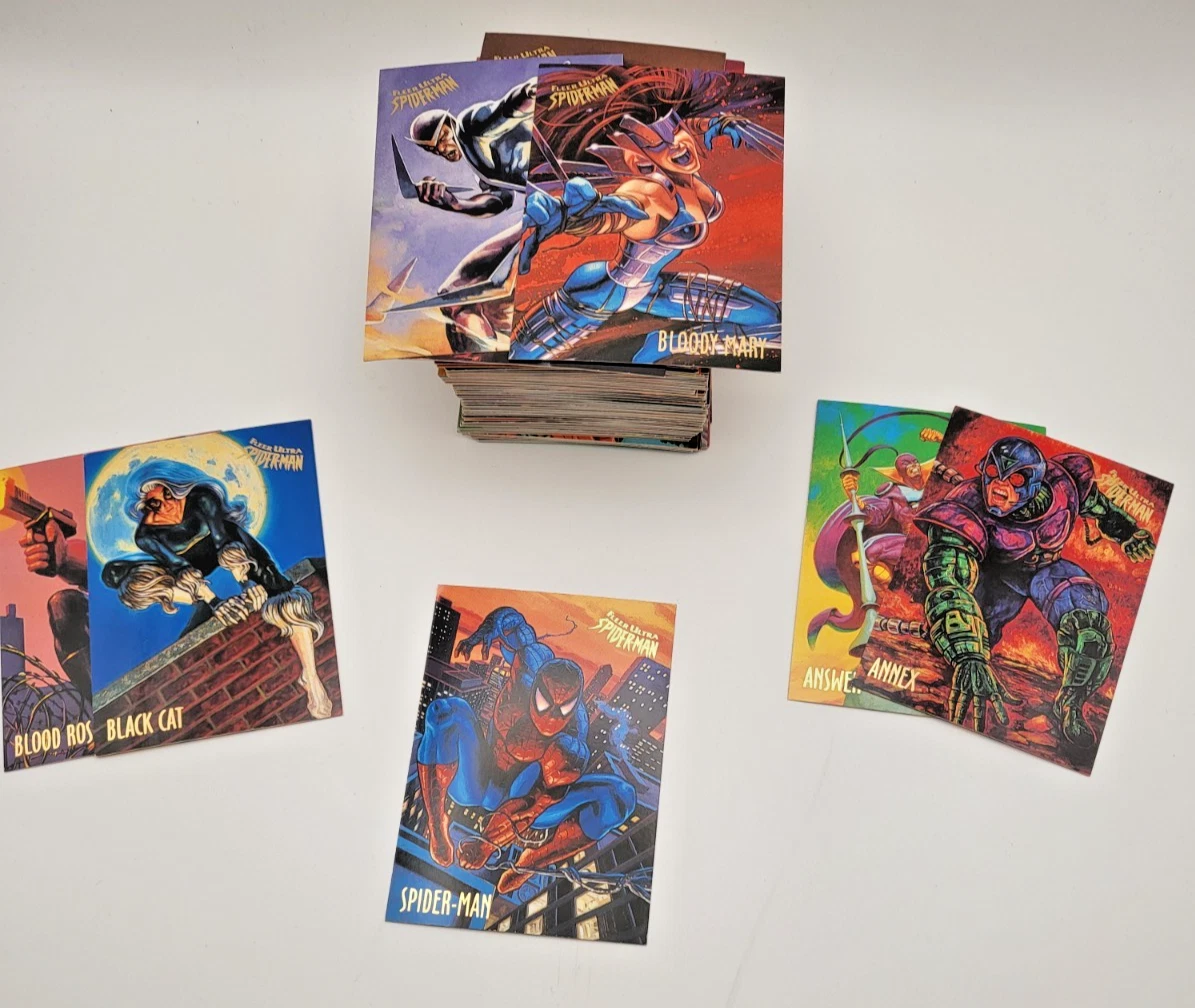 Fleer Ultra Spiderman Complete Spider-Man Trading Card Sets for