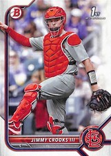 2022 Bowman Draft #BD-178 Jimmy Crooks III St. Louis Cardinals 1st Bowman