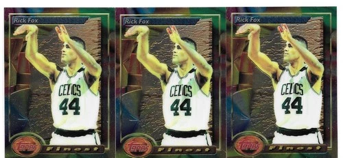 RICK FOX 3 CARD LOT 1993-94 TOPPS FINEST 182 BOSTON CELTICS LAKERS UNC TAR HEELS