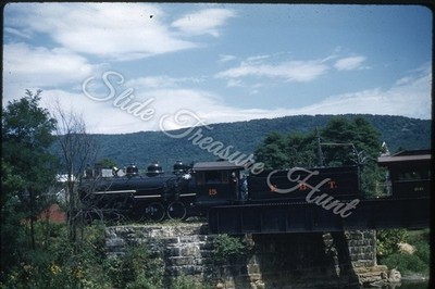 East Broad Top Railroad Rockhill Furnace EBT 35mm Slide 1960s Kodachrome Bridge