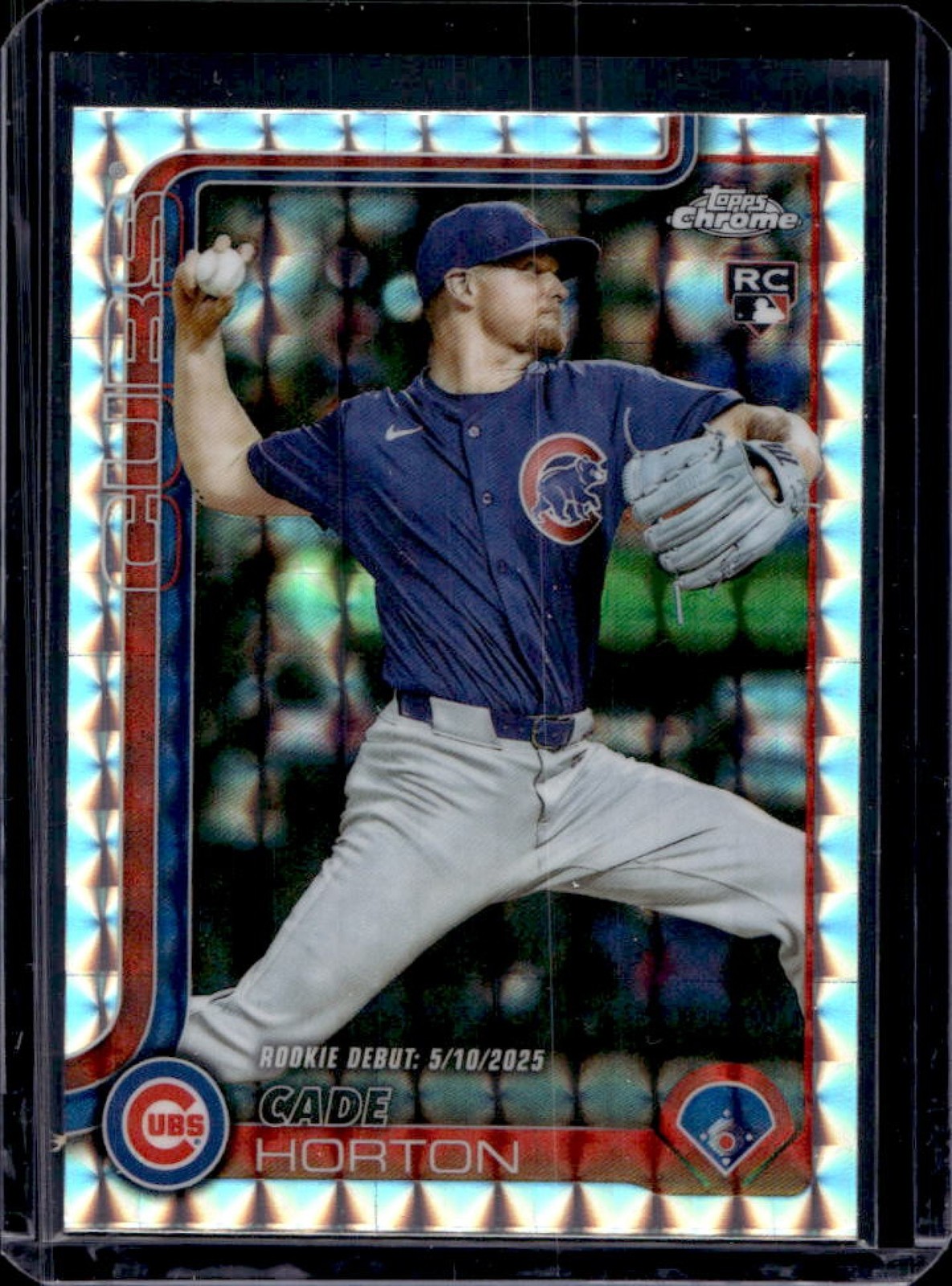 2025 Topps Chrome Update Cade Horton RC Geometric Refractor #USC102 Cubs