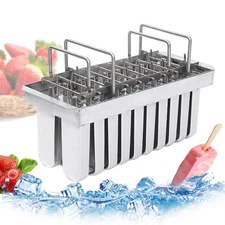 20pcs Stainless Steel Molds Ice Pop Lolly  Ice Cream Stick Holder Mold