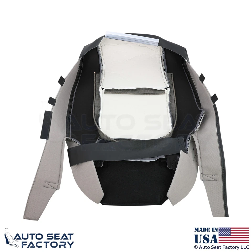 2003-2006 For Chevrolet SSR Genuine Leather Driver Bottom Seat Cover Ebony - Image 2 of 4