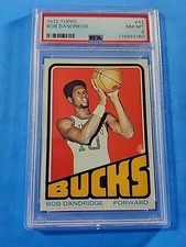 1972 TOPPS BASKETBALL #42 BOB DANDRIDGE PSA 8 NM-MINT  HOF