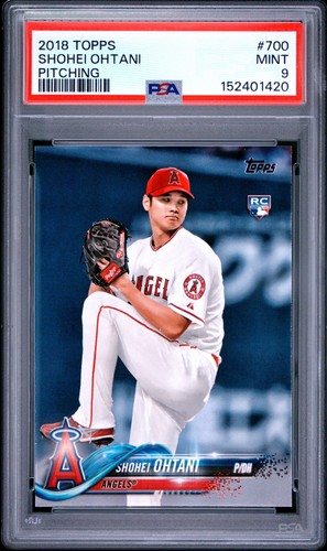 2018 Topps - Shohei Ohtani RC - #700  - Pitching - PSA 9 - Just Graded