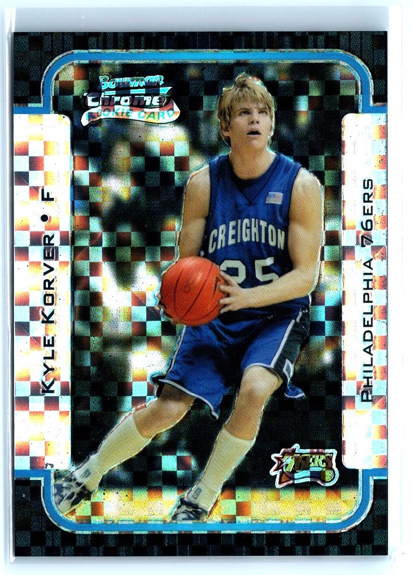 2003-04 Bowman #129 Kyle Korver Chrome X-fractors #/150