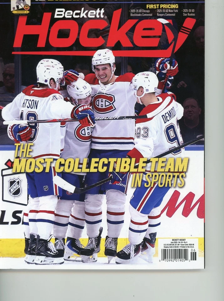 Beckett Hockey Price Guide Magazine June 2026 - Image 1 of 1