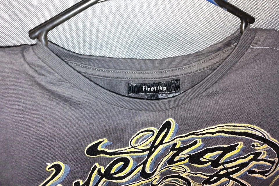 Firetrap UK Chopster Highway to Hell T-shirt XL Gray New Vintage  - Image 3 of 4