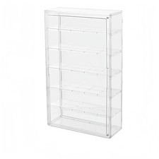 Wall Mountable 6-Tier Acrylic Display Case - Slim 14cm Depth for 100 Mini Fi...