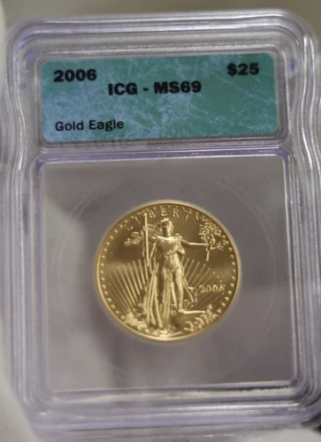2006 US Gold Eagle 1/2 oz. $25 ICG MS69