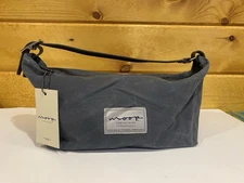 Moop Canvas Bags “the Zip Kit” In Shark Grey Dopp Kit Toiletry Bag Travel NWT
