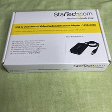 StarTech USB to VGA Dual Monitor Display Adapter 1920x1200 - USB2VGAE3